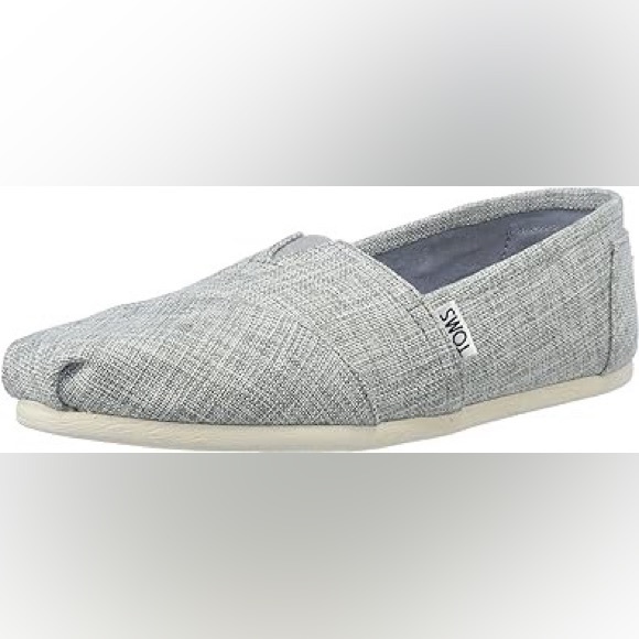 Toms Shoes - Toms Drizzle Grey Lurex Woven Alpargata Flat Shoes Size 7.5
Excellent Condition